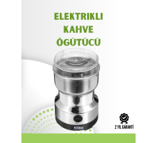 Kahve ve Baharat Değirmeni | Kompakt, Hafif, Hızlı Öğütme, Şeffaf Kapaklı, Kolay Kullanım