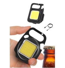 Kamp Çadır Lambası Şarjlı El Feneri Işıldak Anahtarlık Mini Mıknatıslı