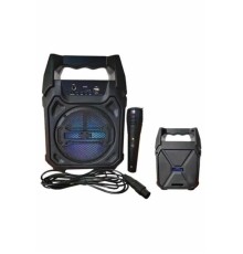 Karaoke Mikrofonlu Fm Radyolu Bluetooth Hoparlör Yüksek Ses Kaliteli