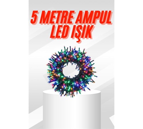 Karışık Renk Pilli Led Işık Çok Fonksiyonlu Enerji Tasarruflu 5 Metre