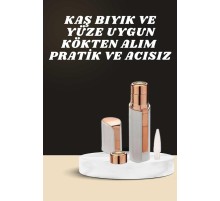 KAŞ BIYIK VE YÜZ EPİLASYON ALETİ VE TİTREŞİMLİ YÜZ TEMİZLEME MASAJ ALETİ İKİLİ SET