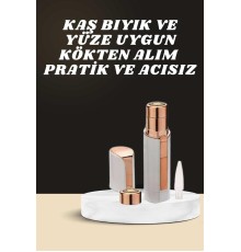 KAŞ BIYIK VE YÜZ EPİLASYON ALETİ VE TİTREŞİMLİ YÜZ TEMİZLEME MASAJ ALETİ İKİLİ SET