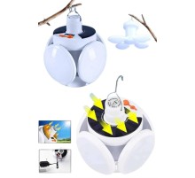 Katlanabilir Askılı Kamp Lambası 5 Kanatlı Pratik Güneş Enerjili