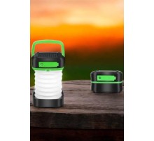 Katlanabilir Kamp Lambası Solar Fener Görünümlü 3 Kademeli Şarjlı