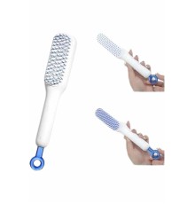 Kendini Temizleyen Tarak Fırça Geri Çekilebilir Evcil Hayvana Uygun Sıkı Dişli