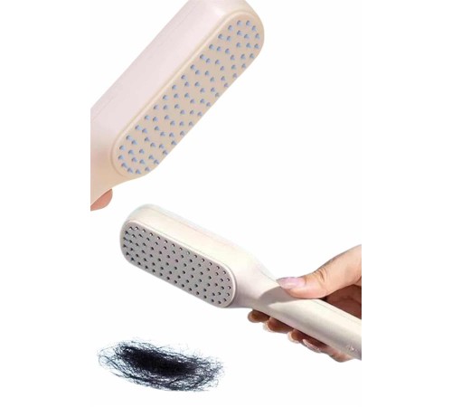 Kendini Temizleyen Tarak Fırça Geri Çekilebilir Evcil Hayvana Uygun Sıkı Dişli