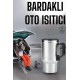 Kettle Kapaklı Araç İçi Termos Tüm Arabalara Uyumlu Çakmaklık Girişli Su Isıtıcı Bardak