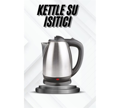 Kettle Su Isıtıcı C F Priz Uyumlu 220 - 240 V Paslanmaz Çelik Kablolu