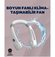 Kişisel Klima Fanı | 360° Dairesel Hava Akışı, Bladeless Tasarım, 5 Rüzgar Hızı, Taşınabilir ve Sessiz
