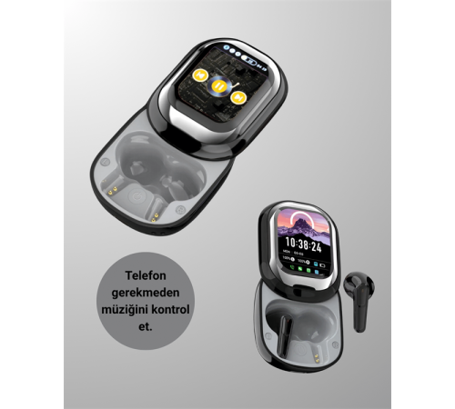 Kişiselleştirilebilir LED Ekranlı Bluetooth Kulaklık – Oyun & Müzik Modlu