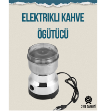 Kompakt Elektrikli Kahve ve Baharat Öğütücü | 14500 Devir, Şeffaf Kapaklı, Hediye İçin İdeal