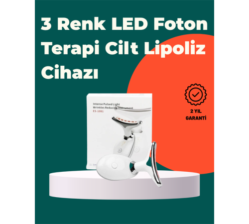 Kompakt ve Taşınabilir Cilt Bakım Cihazı – 3 Fonksiyonlu, USB Şarjlı, LED Işıklı Güzellik Aleti
