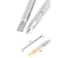 Kontrol Kalemi Çift Başlıklı Şeffaf Elektrik Testi Değişken Uçlu