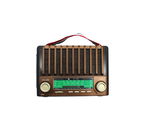 KTF-1428 Güneş Paneli Şarjlı Nostaljik Bluetooth Hoparlör – FM/AM/SW Radyo, USB/SD Desteği, Taşınabilir Tasarım
