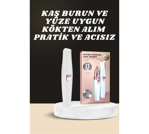 Kulak Burun ve Yüz Epilasyon Aleti ve Yüz Masaj Aleti İkili Cilt Bakım Seti