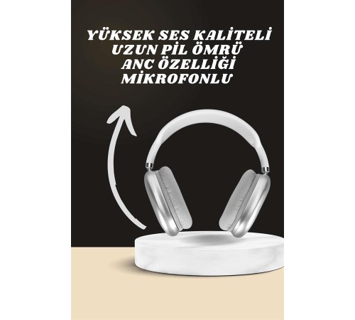 Kulak Üstü P9 Kablosuz Bluetooth Kulaklık ve 7 Kordonlu Akıllı Saat