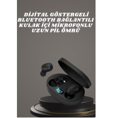Kulaklık Dijital Göstergeli Bluetooth Bağlantılı Kablosuz Kulak İçi Mikrofonlu Dokunmatik Kontrol