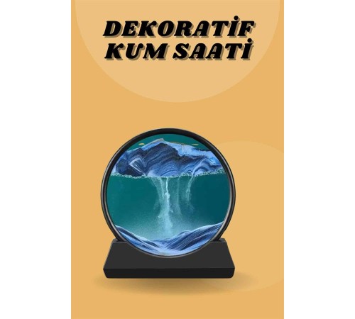 Kum Saati Yuvarlak Şık Kum Tablosu Dekoratif Kum Sulu Kum Saati Kum Saati Yuvarlak Şık Kum Tablosu Dekoratif Kum Sulu Kum Saati