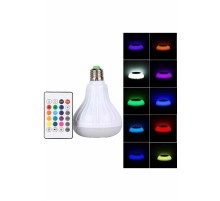 Kumandalı RGB Led Işık Bluetooth Hoparlör Ses Lambası Renkli Ampul