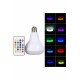 Kumandalı RGB Led Işık Bluetooth Hoparlör Ses Lambası Renkli Ampul