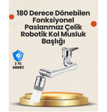 Lavabo ve Mutfaklar İçin 1080 Derece Döner Musluk Başlığı – Pirinç Gövdeli