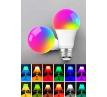 Led Ampul Enerji Dostu RGB Işıklı 100W Led Işık