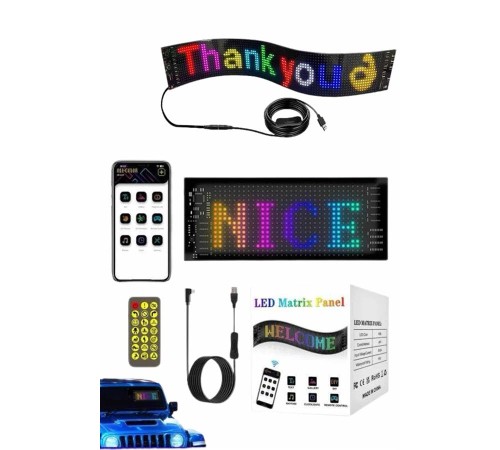 Led Ekran Matrix Panel En Büyük Boy Araba Yazısı