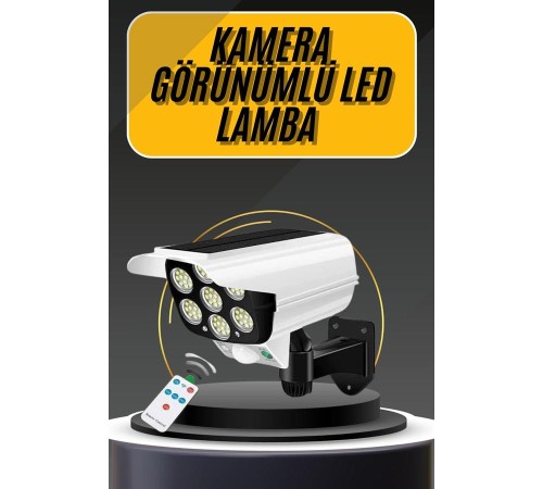 LED Lamba-Güneş Paneli Destekli Uzaktan Kumandalı Solar LED Lamba