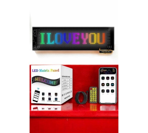 Led Matrix Panel Dijital Ekran Kumandalı Pixsel Görünümlü
