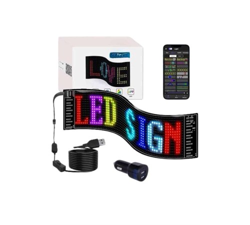 LED Matrix Panel RGB Ekran Kumandalı 16X64 Araç Camına Uygun LED Matrix Panel RGB Ekran Kumandalı 16X64 Araç Camına Uygun