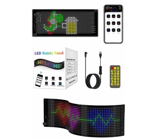 Led Panel 16*64 Led Uzaktan Kumandalı Telefon Kontrollü LED Ekran Led Panel 16*64 Led Uzaktan Kumandalı Telefon Kontrollü LED Ekran