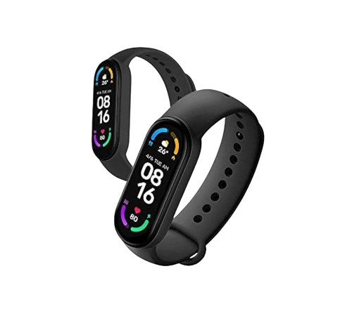 M6 Akıllı Bileklik Siyah Adımsayar Spor Takibi Android ve İOS Uyumlu