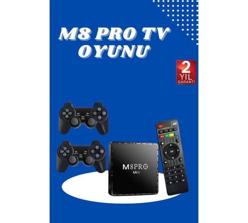 M8 PRO MINI 4 8 10 K HD HDR Android Tv 5G Retro 10000 Oyunlu