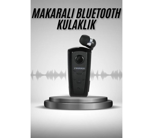 Makaralı Bluetooth Kulakiçi Yaka Kulaklığı Kablosuz Kulaklık