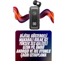 Makaralı Bluetooth Kulaklık Telefon Uyumlu Makaralı TF Kart Girişli Güç Göstergeli
