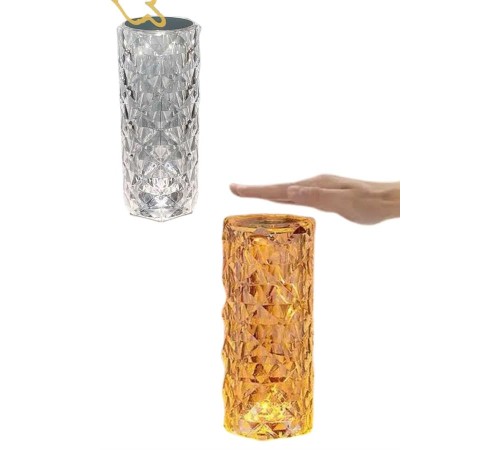 Masa ve Gece Lambası Şık ve Dayanıklı Sensörlü Şarjlı Kristal Lamba