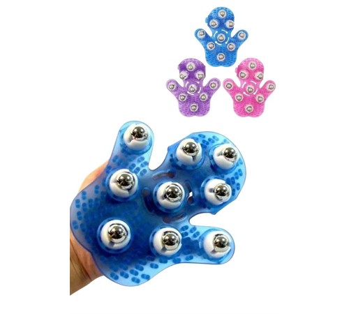 Masaj Aleti El Şeklinde Omuz Bacak Bilyeli Masaj Eldiveni El Şekilli