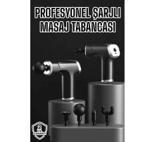 Masaj Aleti Masaj Tabancası Darbeli Şarjlı Kas Ve Vücut Ağrıları İçin