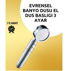 Masaj ve Yağmur Modlu Çok İşlevli Paslanmaz Çelik Duş Başlığı