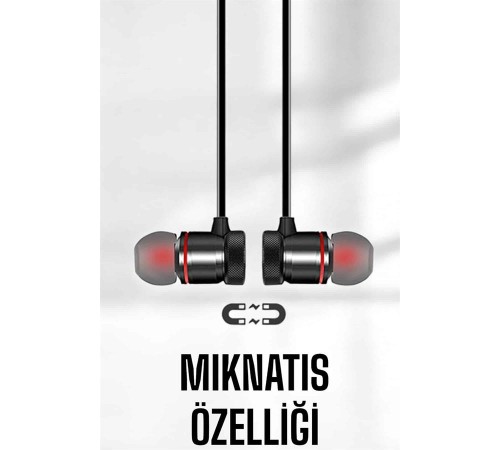 Mikrofonlu Kablosuz Sport Kulak İçi Mıknatıslı Kulaklık