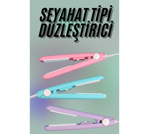 Mini Düzleştirici Seramik Kaplama Seyahat Tipi Elektriklenme Karşıtı