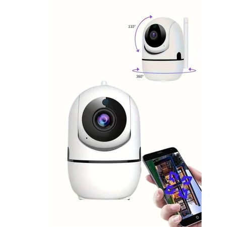 Mini IP Kamera Hareketli Güvenlik Kamerası Kablosuz Wifi Kamera Mikrofonlu