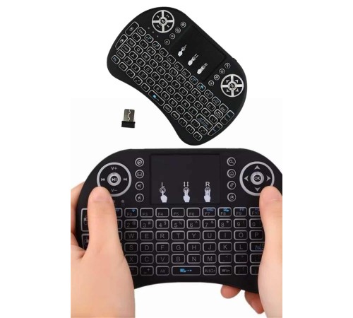 Mini Klavye  Pc Playstation Ledli Mouse Rgb Mouse Bluetooth Usb