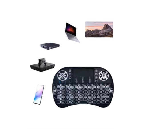 Mini Klavye  Pc Playstation Ledli Mouse Rgb Mouse Bluetooth Usb