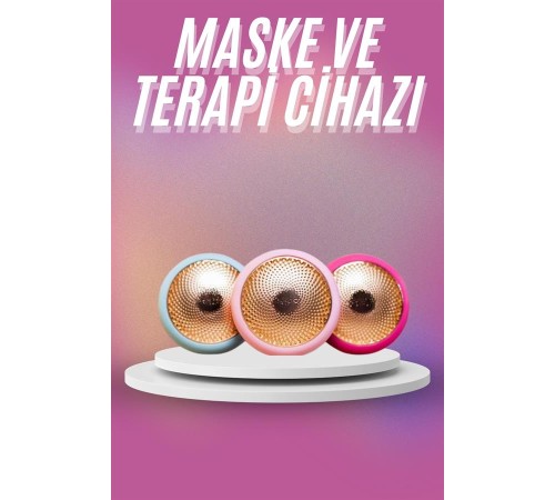 Mini Maske ve Işık Terapi Cihazı Led  Akıllı Maske Hassas Ciltlere Özel