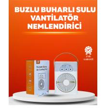 Mini USB Klima Fan | 3 Kademeli Spreyli Hava Soğutucu, Taşınabilir