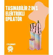 Mini USB Şarjlı Elektrikli Epilatör – Kaş ve Yüz Tüy Temizliği İçin 2'si 1 Arada