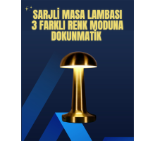 Modern Tasarım Şarjlı Masa Lambası – 1800 mAh Batarya