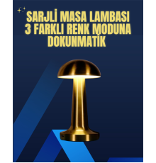 Modern Tasarım Şarjlı Masa Lambası – 1800 mAh Batarya