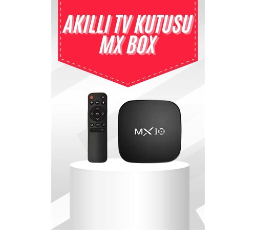 Mx Box Android Tv Media Sound 4K Ultra HD Görüntü Kaliteli